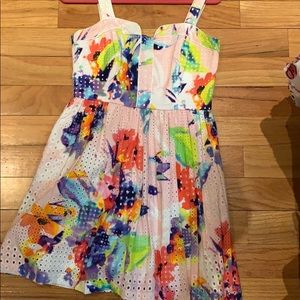 Trina Turk watercolor dress